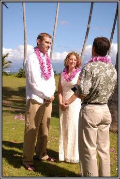 Romantic Molokai beach wedding
